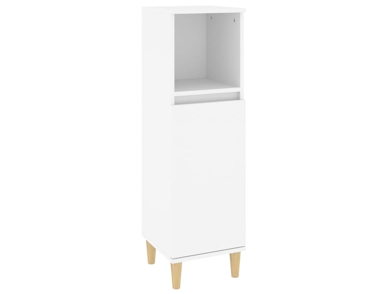 Ensemble de meubles salle de bain 3 pcs blanc bois d'ingénierie cf63938  - Conforama D