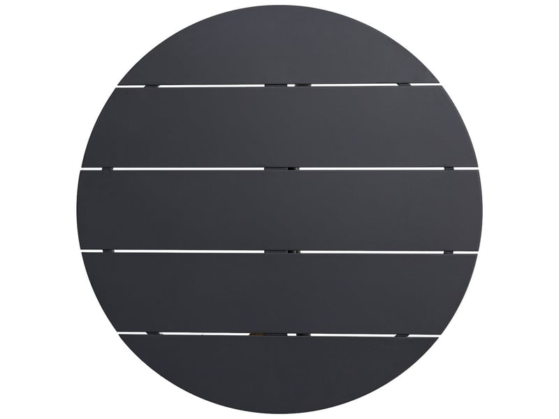  Table en aluminium gris 90x75 cm  - Conforama D