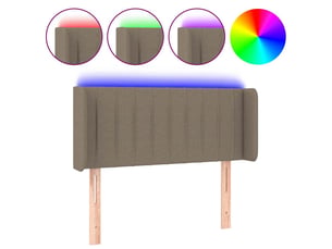 Tete de lit A poser largeur 83 cm taupe