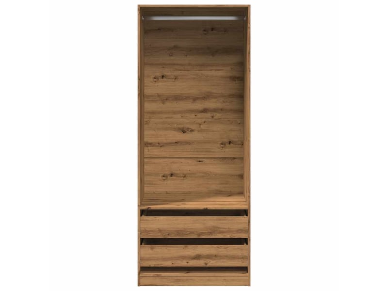  Garde-robe, armoire de rangement chêne artisanal 80x50x200 cm bois d'ingénierie shl72156  - Conforama D