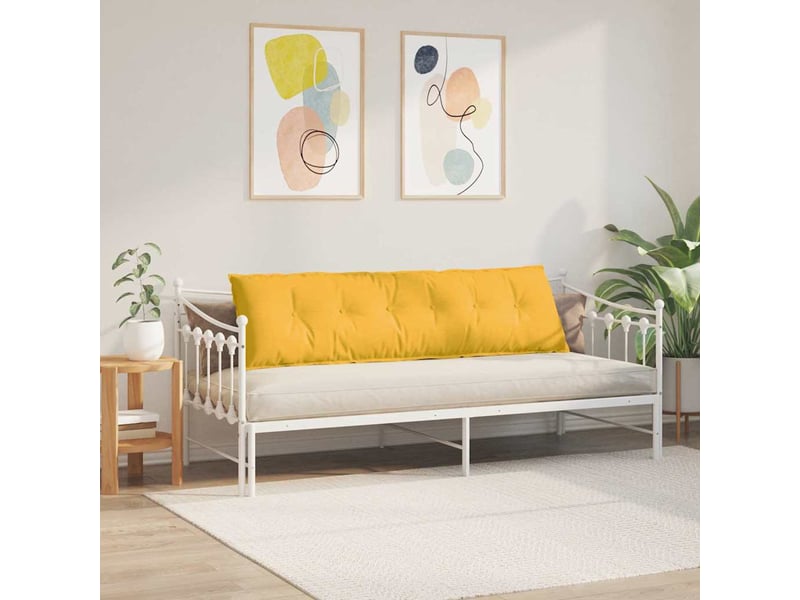  Coussin de dos, coussin de dossier jaune clair 180 x 50 cm tissu en velours côtelé cf54780  - Conforama D