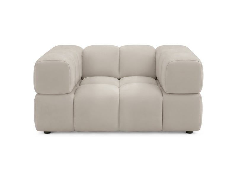 Selsey hollme - fauteuil coque - 150 cm - velours grège Hollme - Conforama D