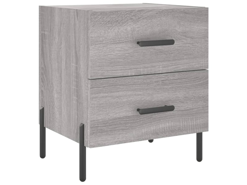 Table de chevet sonoma gris 40x35x47,5 cm bois d’ingénierie  - Conforama A