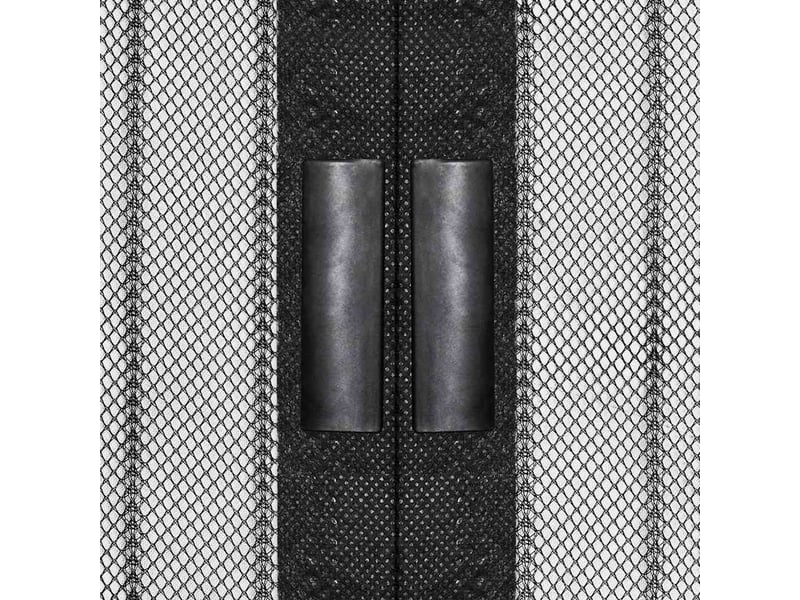 Lot de 2 rideaux de porte anti-insectes, moustiquaires avec aimants noir 210x90cm cf44142 - Conforama E