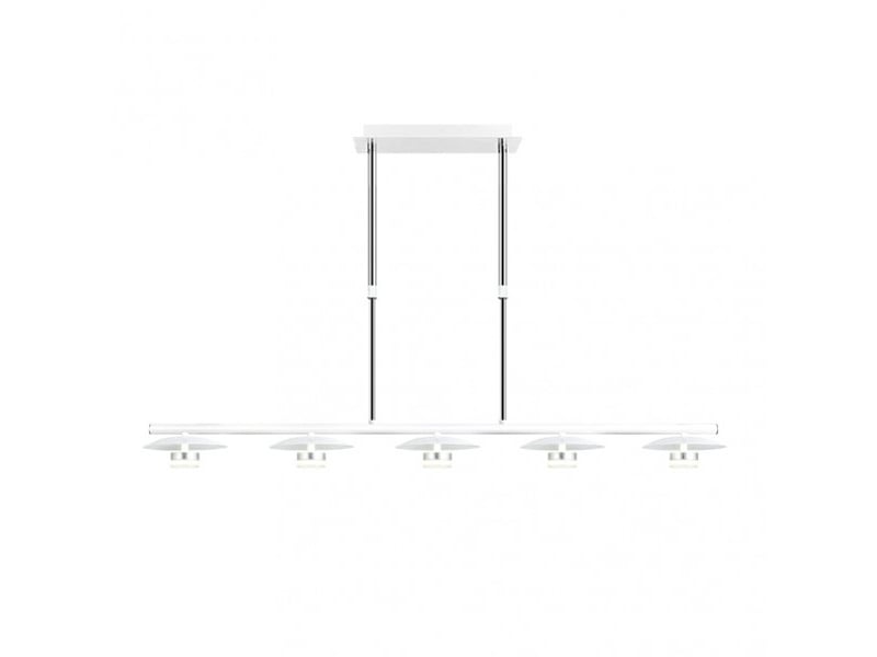  Fabrilamp ciudad del cabo, lampe, moderne, led, 30 w, 2400 lm, 4000 k, blancargenté, 40-62 x 104 x 15 cm 153655074 - Conforama C