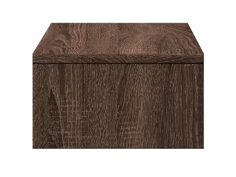  Support de moniteur table meuble bureau avec tiroirs bois d'ingénierie marron 02_0044938  - Conforama D