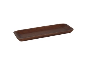 Plateau nyero rectangulaire 20x56cm marron