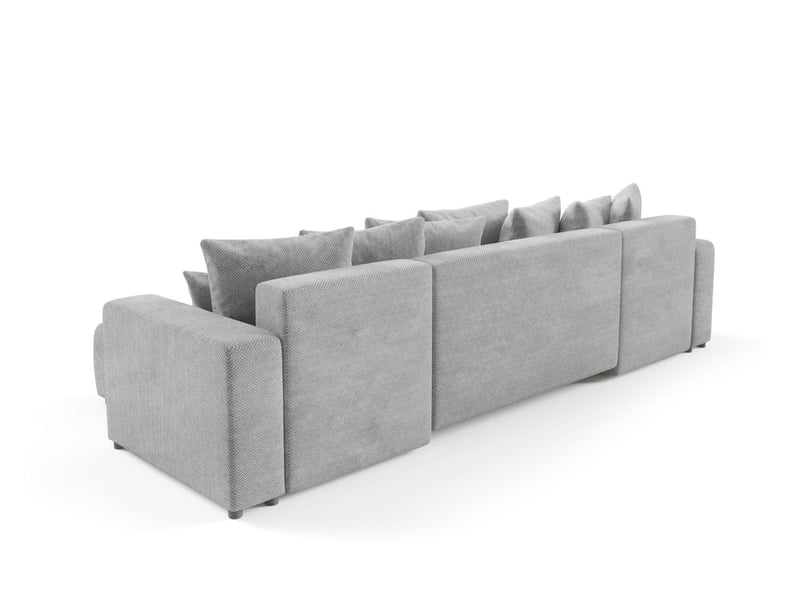 Canapé d'angle convertible evora u gris - Conforama D