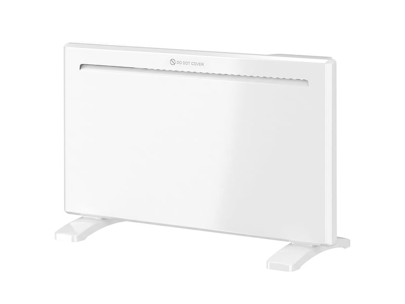  Radiateur électrique 1500 w connecté wifi sur pied ou mural, commandes vocales, 4 modes, écran led, 70x21,5x43,5cm blanc  - Conforama A