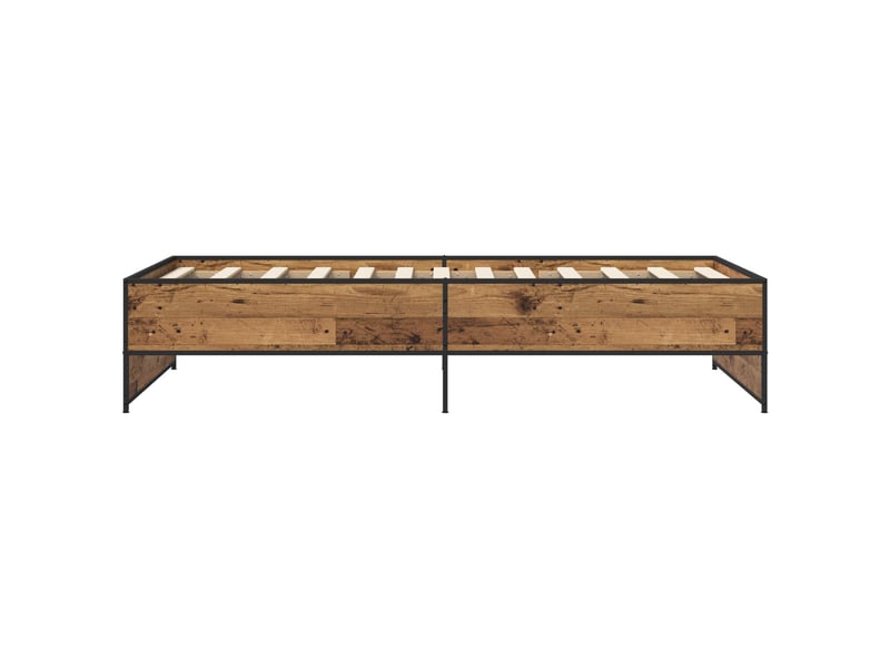  Lit simple- lit adulte -  cadre de lit bois ancien 80 x 200 cm bois d'ingénierie  - Conforama D