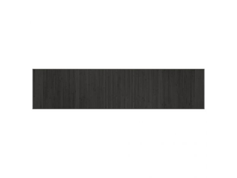  Tapis rectangulaire en bambou gris 70x300 cm - comfortxl 376880 - Conforama A
