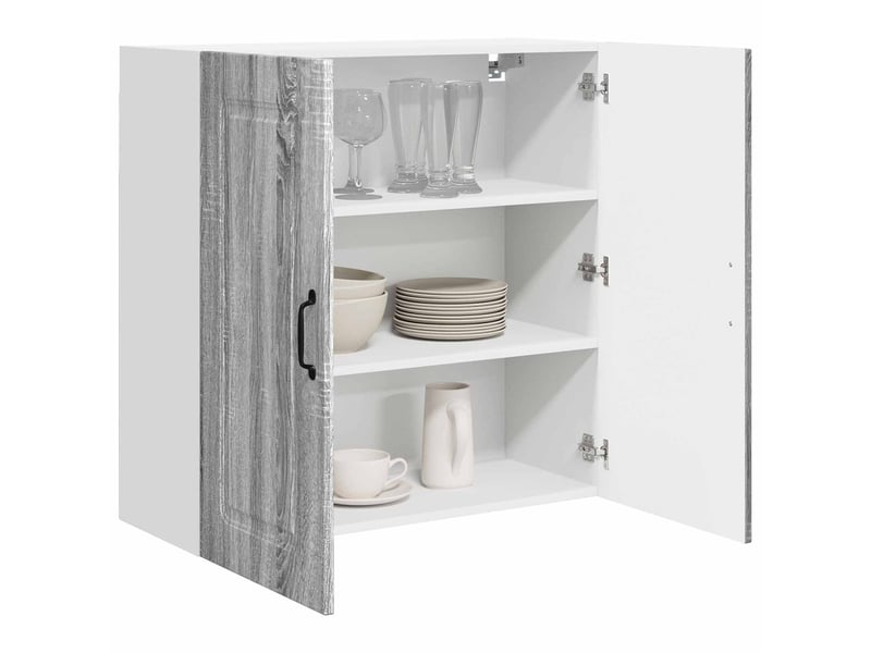  Meuble mural de cuisine | armoire de cuisine gris sonoma 80x31x80cm shl8111  - Conforama C