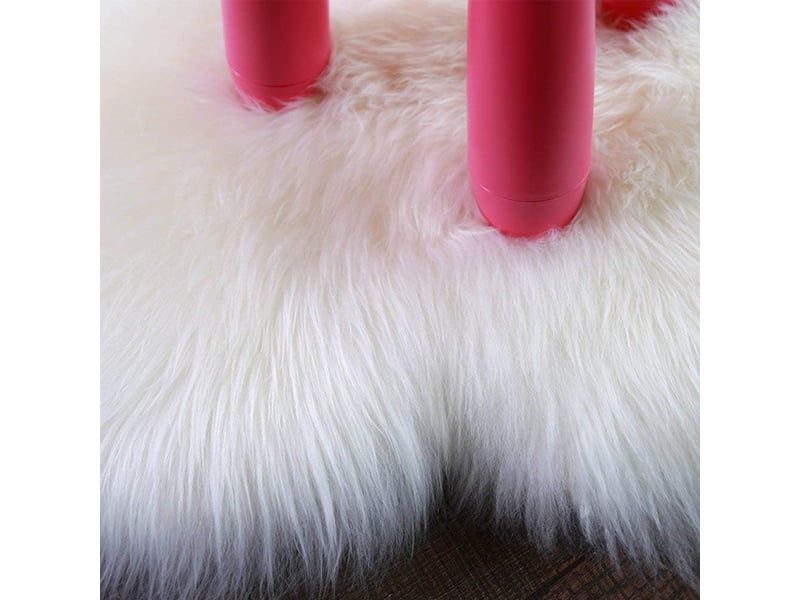  (blanc, 60 x 60cm)cozy sensation comme véritable laine tapis en fourrure synthétique, fluffy soft longhair décoratif coussin de chaise canapé natte DNUIT001624M-SCM - Conforama C
