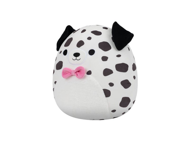  Peluches coussin dustin dalmatien 40 cm avec ventre duveteux et nœud rose SQU0191726093039 - Conforama B