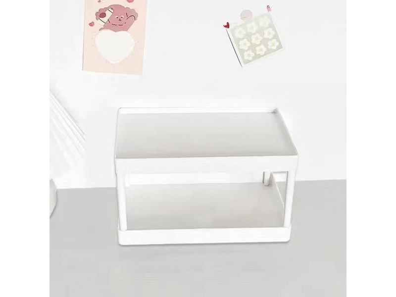  Présentoir de maquillage à 2 niveaux pour chambre, bureau, dortoirs étudiants, support de rangement pour débris de bureau, petit  - Conforama E