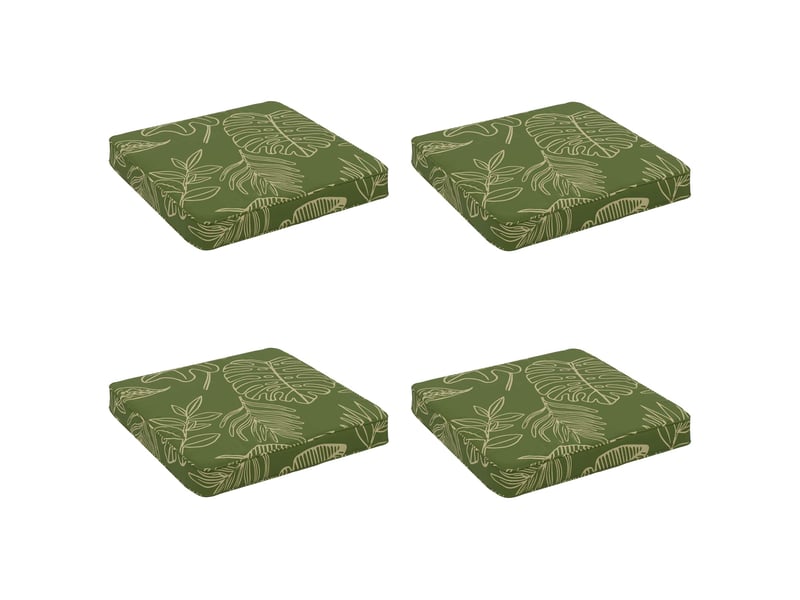  Lot de 4 coussins de siège, coussins d'assise vught 100 % polyester cf60683  - Conforama A