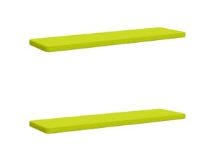 Lot de 2 coussins de banc, coussins d'assise vught 100 % polyester vert vif. Cf58254