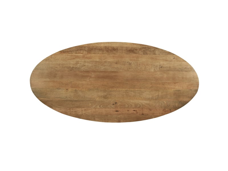 Macy-table à manger ovale 68 personnes 180 cm en bois massif  - Conforama C