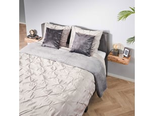 Lot de 2 chevets suspendus 40x20x10 cm en acacia naturel