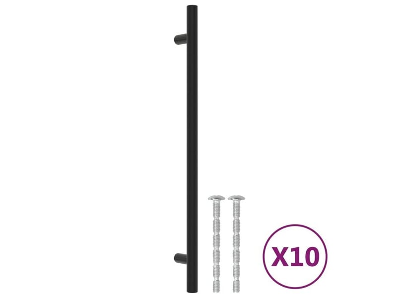  Bouton de porte, 224 mm, noir  - Conforama B