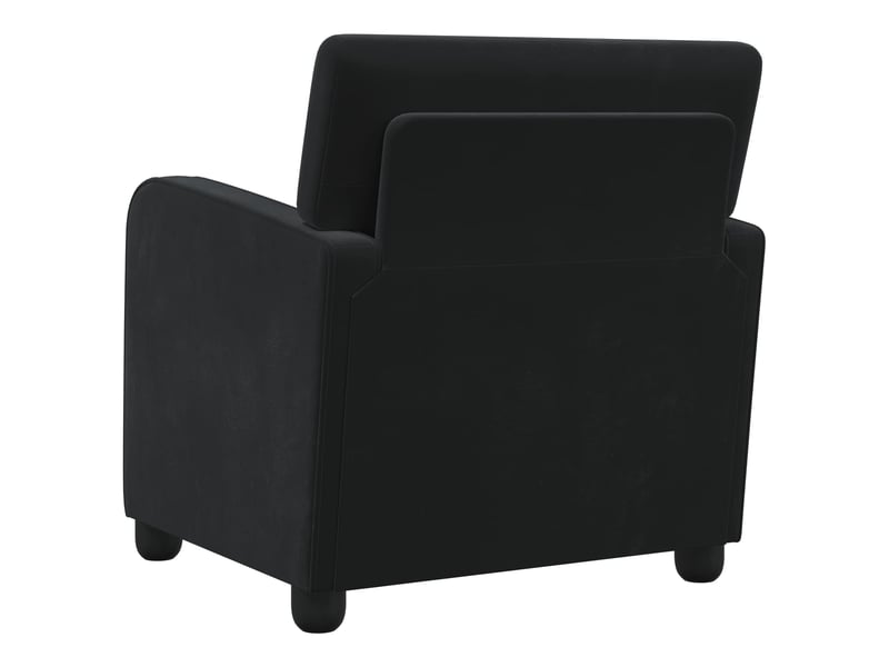  Vidaxl fauteuil noir velours  - Conforama E