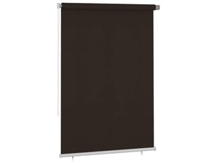 Store enrouleur, store roulant d'extérieur 165 (l) x 230 (h) cm marron hdpe cf47353