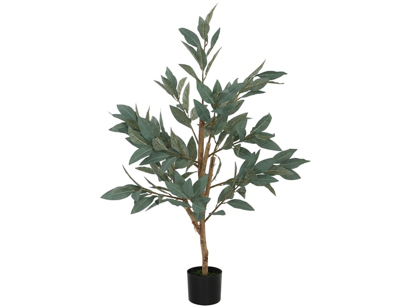  Laurier artificiel vert de 120 cm, idéal pour la décoration de la maison, du bureau, du balcon ou de la chambre.  - Conforama B