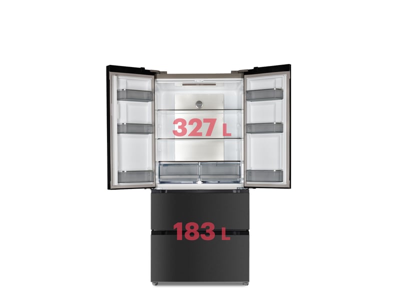  Schneider scfd510nfdx-d - réfrigérateur multi-portes no frost 510l avec ecran dark inox SCFD510NFDX-D - Conforama E