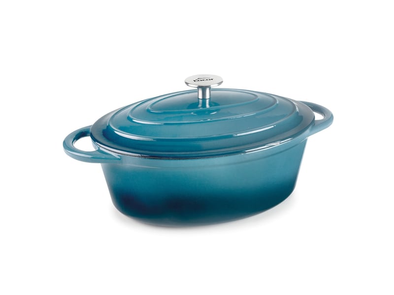 Lacor - cocotte ovale 33cm bleu 71703 - 71703 - Conforama A
