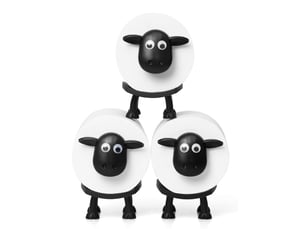 Porte-papier toilette pour rouleaux de 38 et 42 mm mouton  lot de 3