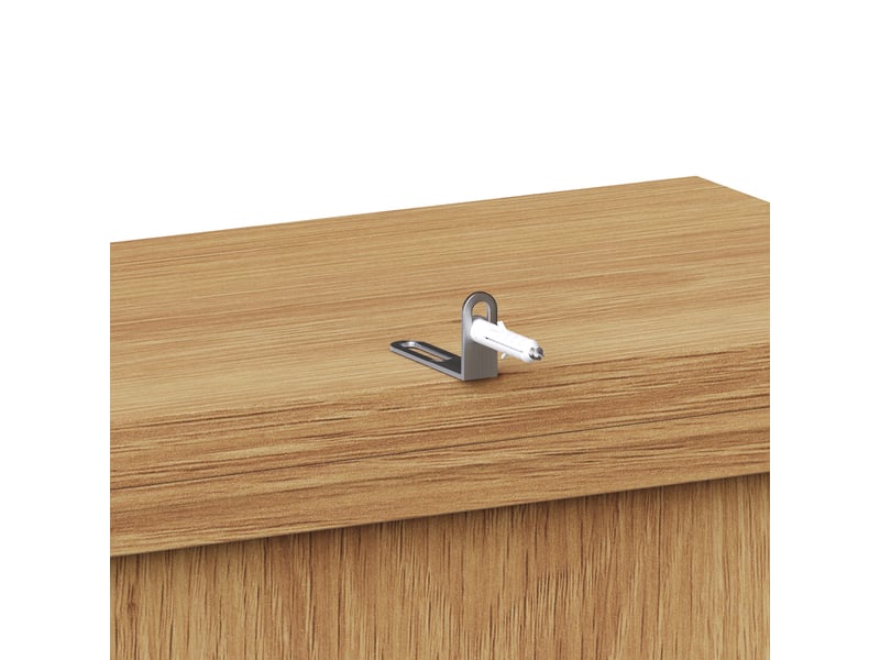  Colonne de cuisine avec 6 tiroirs et 6 niches, portes vitrées, 140×40×185 cm en mdf noir  - Conforama D