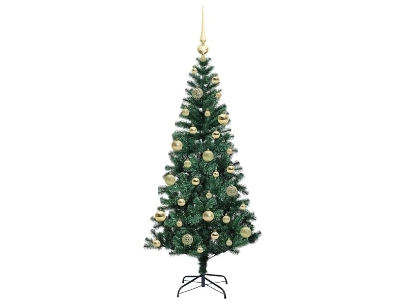  Sapin de noël artificiel, arbre de noël pré-éclairé vert 120 cm pvc et métal shl5334  - Conforama D