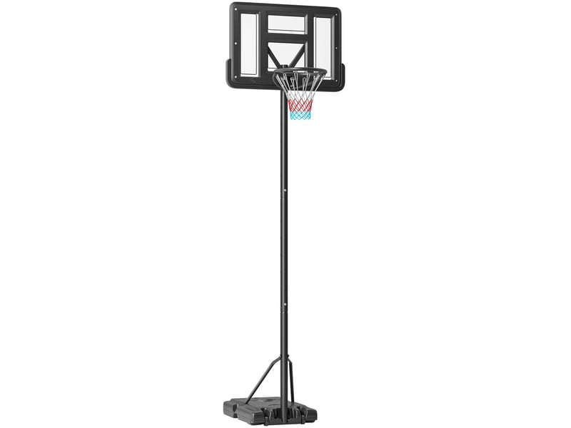  Panier de basket 90x60x370 cm réglable métal noir  - Conforama A