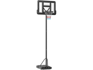 Panier de basket 90x60x370 cm réglable métal noir