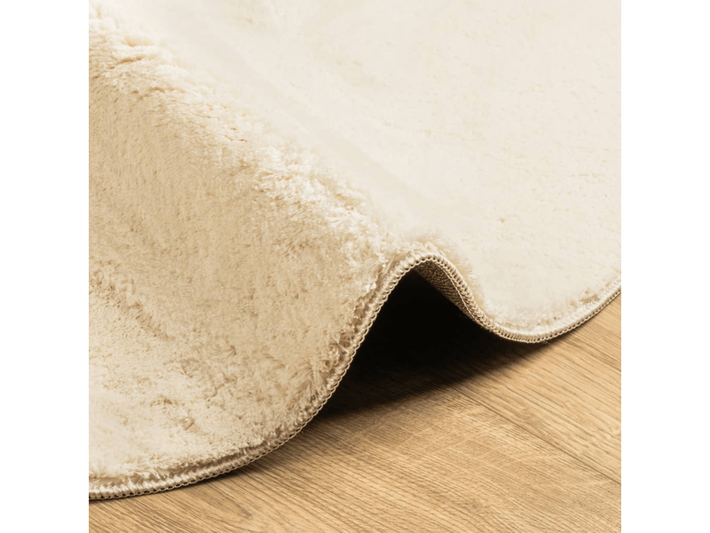  Tapis à poils courts doux et lavable crème ø 100 cm - comfortxl 375047 - Conforama E
