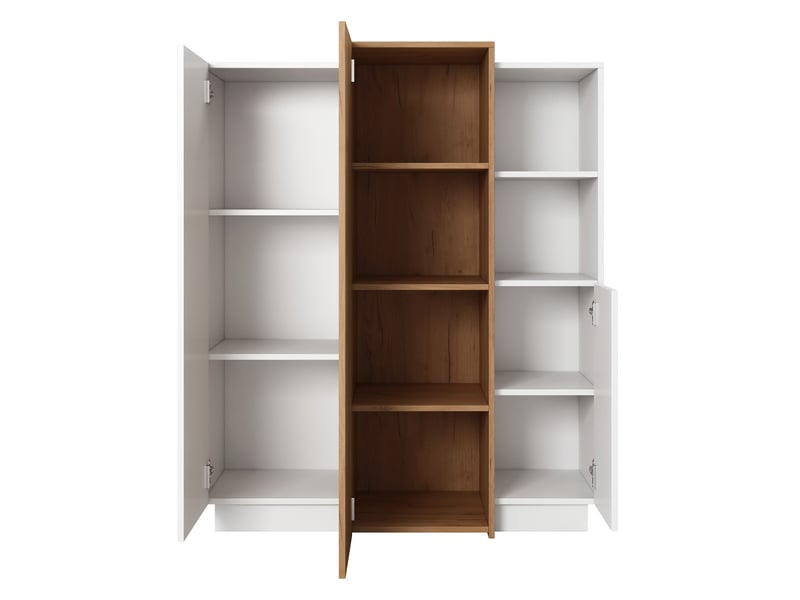  Crédence gasima, enfilade 8 étagères, 100x45x134h cm blanc Gasima - Conforama D