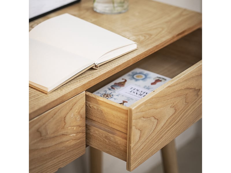  Console bois frêne sienna - naturel 3MB02.03.01 - Conforama D