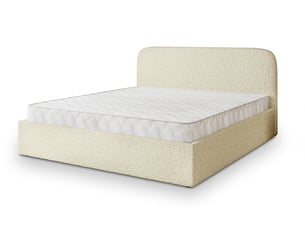 Lit coffre 160x200 cm <strong>MASSENO</strong>  <strong></strong> coloris beige