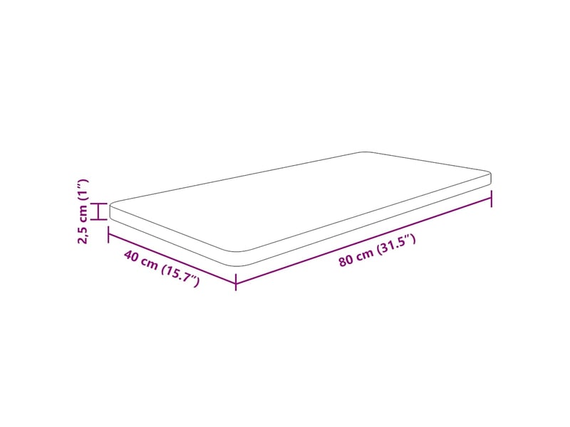  Comptoir de salle de bain, plan de travail 80x40x2,5 cm bois massif non traité cf65770  - Conforama D