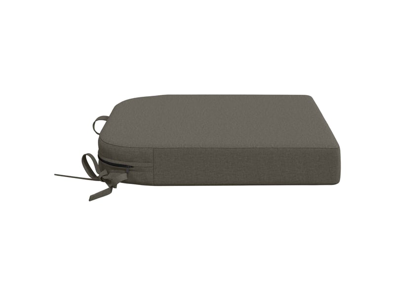 Coussin de siège, coussin d'assise en 1 pièce soest 100 % polyester gris cf55840 - Conforama D