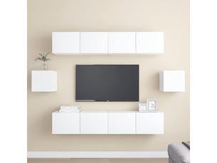 Meuble tv coloris blanc 80 cm <strong></strong>  <strong></strong>