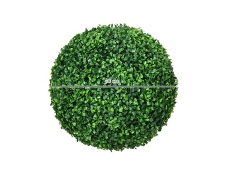 Mur végétal artificiel en plastique pour intérieur et extérieur vert ø40 cm - Conforama C