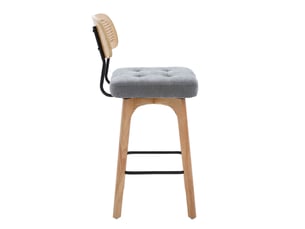 tabouret de bar  PANGIVO W3056P520506 - gris hauteur d'assise 67.5 cm vendu Par paire