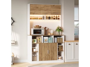 Buffet 5 porte(s)  0 tiroir(s) <strong></strong> <strong></strong> - 105 cm coloris blanc 