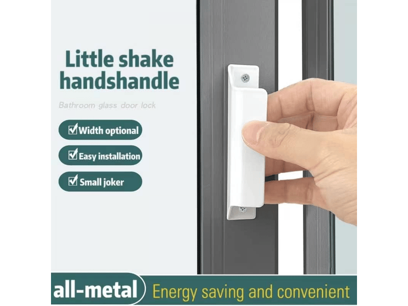 Pièces (blanc) poignée en alliage d'aluminium | poignée pour porte coulissante | poignée pour porte de balcon | poignée de tiroir - Conforama E