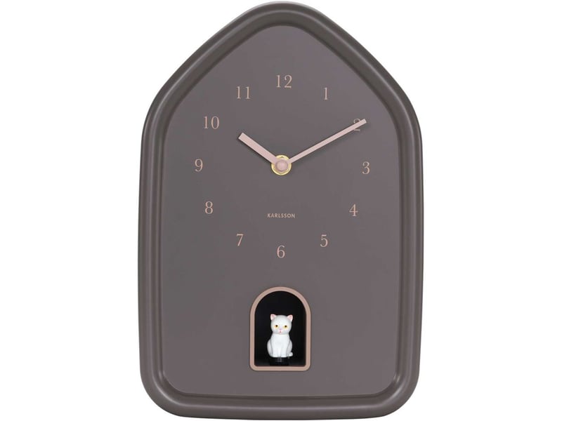  Horloge murale modern kitty marron  - Conforama C