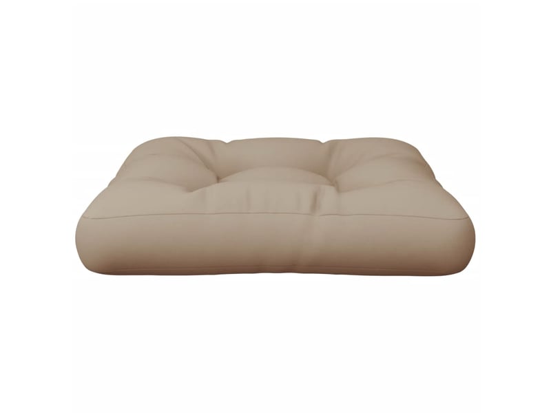  Coussin de palette, coussin de chaise, coussin de canapé taupe 58x58x10 cm tissu cf55463  - Conforama E