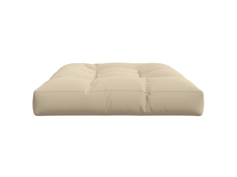 Coussin de palette, coussin de chaise, coussin de canapé beige 120x80x12 cm tissu cf55286 - Conforama E