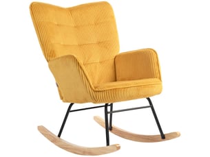 Fauteuil fixe  <strong></strong> Tissu jaune