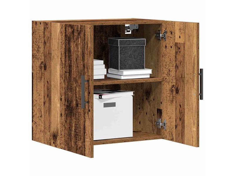  Meuble mural, meuble de rangement salon 60 x 31,5 x 60 cm bois d'ingénierie bois ancien  - Conforama C